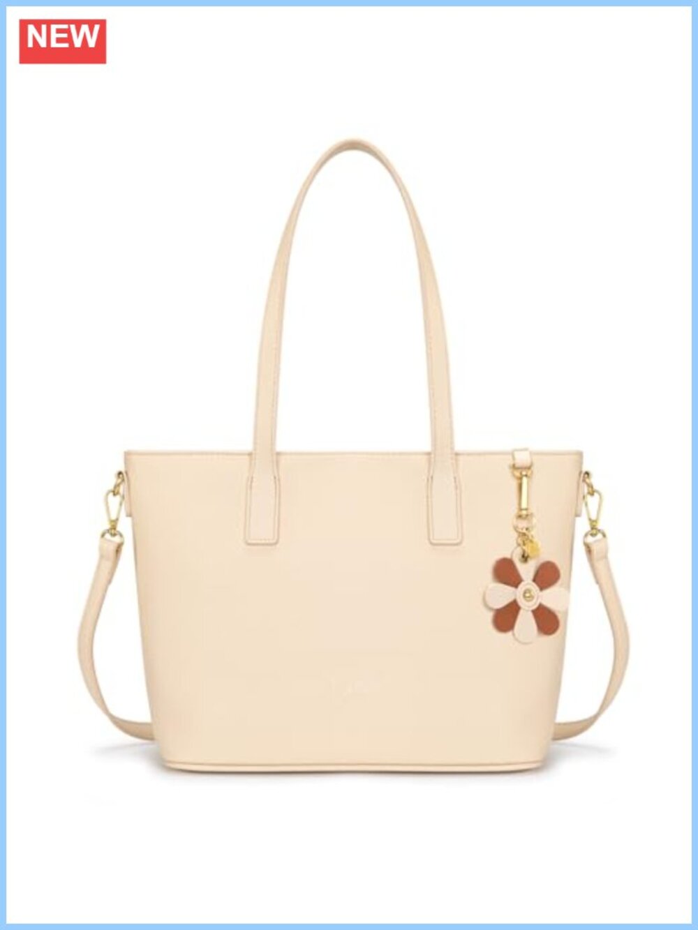 Large Tote Bag for Women PU Leather Crossbody Satchel